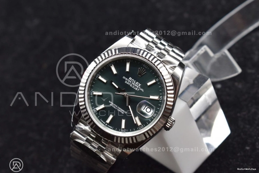 405 Dial 41 GoodFit Edition Steel Best 1:1 Clean 904L Green on Stick 126334 Jubilee Bracelet VR DateJust 1219